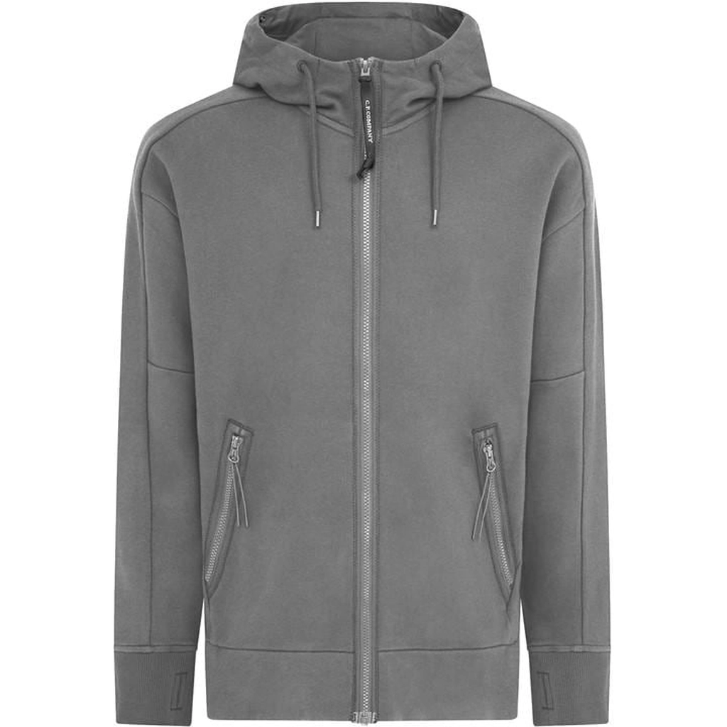 CP Company Men's Goggle Full-Zip Hoodie - Grey